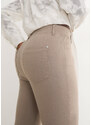 bonprix Strečové nohavice, voľný strih, farba hnedá