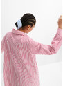 bonprix Košeľové šaty, pásikované, farba ružová