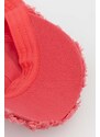 Bavlnená šiltovka Guess ružová farba, s nášivkou, AW9493 COT01