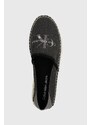Espadrilky Calvin Klein Jeans ESPADRILLE ML BTW čierna farba, YW0YW01376