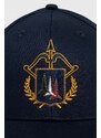 Bavlnená šiltovka Aeronautica Militare tmavomodrá farba, s nášivkou