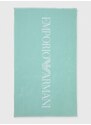 Bavlnený uterák Emporio Armani Underwear tyrkysová farba