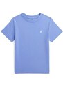 Detské bavlnené tričko Polo Ralph Lauren fialová farba, s potlačou