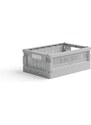 Skladacia prepravka mini Made Crate - misty grey