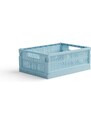 Skladacia prepravka midi Made Crate - crystal blue