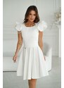 Bicotone Biele krátke šaty Becky