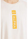 Alpha Industries tričko pánske Alpha PP T jet steam white