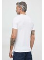 Bavlnené tričko Calvin Klein Jeans pánsky,biela farba,jednofarebný,J30J325212