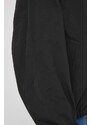 Bunda Tommy Hilfiger dámska,čierna farba,prechodná,oversize,WW0WW41554