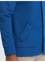 Ombre Clothing Módna modrá mikina na gombíky V1 SSZP-0171