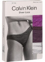 3PACK dámske nohavičky Calvin Klein viacfarebné (QD5203E-NOW)
