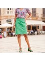 Blancheporte Rovná twilová sukňa zelená 046
