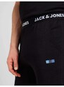 JACK & JONES Pyžamové nohavice 'FRED' námornícka modrá / svetlomodrá / čierna / biela