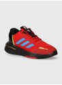 Detské tenisky adidas MARVEL IRN Racer K červená farba