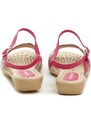 Piccadilly 500344-15 ružové kvetové dámske sandále