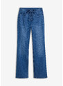 bonprix Zvonové džínsy so šnurovaním, farba modrá