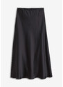 bonprix Saténová sukňa, farba čierna, rozm. 42
