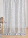 bonprix Záclona s kvetovanou potlačou (1 ks), farba šedá