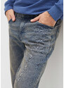 bonprix Džínsy s kapsáčami, Loose Fit, rovné, farba modrá