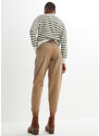 bonprix Strečové džínsy, Barrel, s vysokým pásom, farba hnedá, rozm. 54