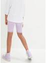 bonprix Dievčenské elastické šortky (2 ks) s bio bavlnou, farba biela, rozm. 140/146