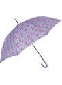 PERLETTI Technology XL, Dámsky automatický dáždnik Fiori / fialová, 21774