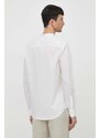Košeľa Armani Exchange pánska, biela farba, regular, so stojačikom, 3DZC19 ZN4CZ
