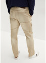 bonprix Strečové džínsy straight, kapsáčové, Regular Fit, farba béžová