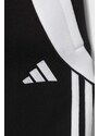 Detské tepláky adidas Performance TIRO24 SWPNTY čierna farba, s nášivkou