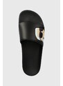 Šľapky Karl Lagerfeld KONDO pánske, čierna farba, KL70005N