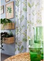 bonprix Záclona s kvetovanou potlačou (1 ks) s recyklovaným polyesterom, farba zelená, rozm. v/š: 225/144 cm