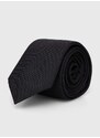Hodvábna kravata HUGO čierna farba,50515589