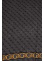 Šatka Guess NOELLE dámska, čierna farba, vzorovaná, AW5113 POL03