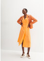 bonprix Košeľové šaty s čistého plátna, farba oranžová