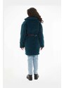 Detský kabát Calvin Klein Jeans zelená farba