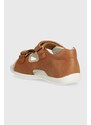 Detské kožené sandále Garvalin hnedá farba