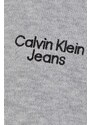 Detský sveter Calvin Klein Jeans šedá farba,