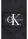 Detská vesta Calvin Klein Jeans čierna farba