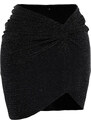 Trendyol Collection Čierna mini pletená pletená Pareo
