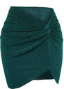 Trendyol Collection Zelené mini pletené zaväzovacie Pareo