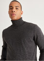 Altinyildiz Classics Full Turtleneck Men's Standard Anthracite Melange Sweater