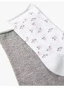 Koton Set of 2 Floral Socks, Multi Color