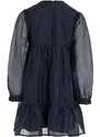 Dievčenské šaty Tommy Hilfiger čierna farba, mini, áčkový strih