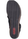 Trendové sandály do města i na dovolenou Rieker 68191-00 černá