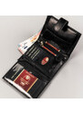 Peterson Pánska kožená karbónová peňaženka s prackou (GPPN421)