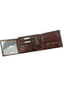 EL FORREST Kvalitná kožená hnedá pánska peňaženka (GPPN422)