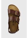 Kožené sandále Birkenstock Milano Bold Gap hnedá farba, 1023595