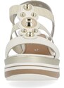 RIEKER Dámske sandále REMONTE D1P52-60 béžová S4