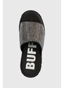 Šľapky Buffalo Aspha Slide Glam dámske, čierna farba, na platforme, 1602211.BLM