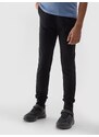 4F Dievčenské teplákové nohavice typu jogger - čierne